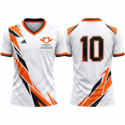 V-Neck Short Sleeve Soccer Shirt | Fitted Sleeves
